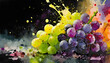 Lively grapes