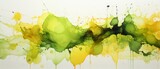 Fototapeta  - Lime zest, tangy splatter, energizing abstract