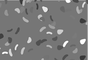 Poster - light silver, gray vector background with abstract forms.