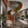  Modern luxury residential interior ai generative