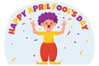 © DJUNARSO - April Fools Flat Illustration Design