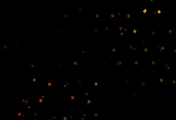Poster - Dark Yellow, Orange vector pattern in polygonal style with circles.