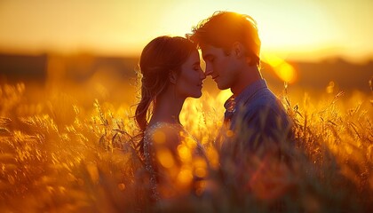 Poster - couple in the field