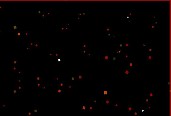 Fototapete - Light Green, Red vector pattern in polygonal style with circles.