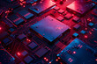© Di Studio - close up of modern cpu processor microchip, technology and future concept background