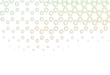 Poster - Light green, yellow vector cover with spots.