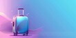 © pawimon - Modern Travel banner for an online store with blue gradient background with a suitcase icon for a special Sell, template vector illustration