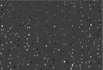 Poster - Light Silver, Gray vector template with crystals, circles, squares.