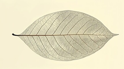 Wall Mural - a leaf on a isolated background