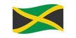 Flag of Jamaica. Jamaican national symbol in official colors. Template icon. Abstract vector background