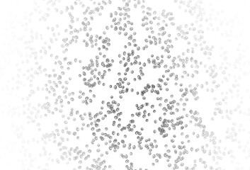 Poster - Light Silver, Gray vector layout with circle shapes.