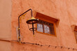 old fortress wall with window, Authentic details traditional Moroccan architecture, ancient medieval buildings, African Travel Destinations, Cultural Heritage