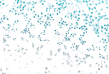 Poster - light blue vector backdrop with abstract shapes.