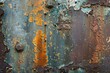 Rustic Elegance: Textured Corrosion on Weathered Metal Surface