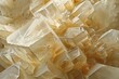 Macro Photography of Natural Crystal Formation with Golden Hue