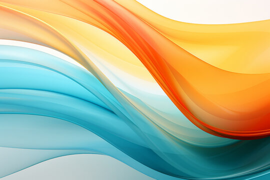 Abstract transparent material wavy background 
