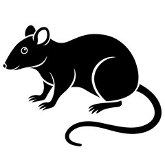 Canvas Print - Rat vector icon