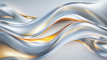 Poster - abstract elegant curved shapes background