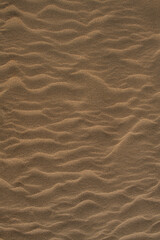 beautiful sand waves or sand waves caused by the wind. wind action constantly changes the height, sh