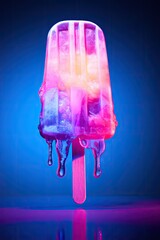 Wall Mural - Cool, Sweet, Delicious, Colorful, Icecream Popsicle