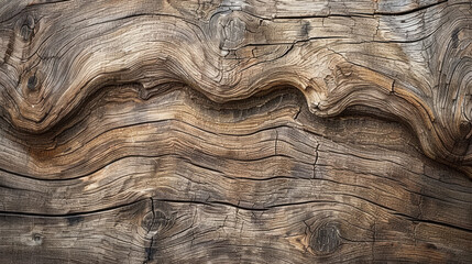 Aufkleber - Close-up of a wooden surface showcasing intricate grain patterns and textures