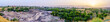 Sunset panoramic the ruins of ancient city of Bet Shean