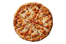 Buffalo Chicken Pizza Isolated On Transparent Background
