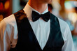 Waiter in elegant uniform and bowtie will lend an air of sophistication and professionalism to the waiter's appearance