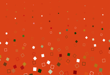 Poster - Light Green, Red vector cover with polygonal style.