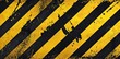 Black yellow grunge attention stripes background
