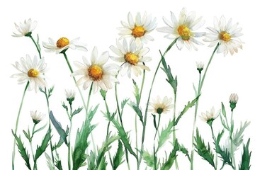 Poster - Painting of daisies, suitable for various design projects