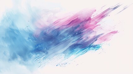 Poster - Vibrant abstract painting on white background, suitable for artistic concepts