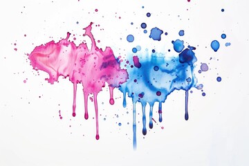 Poster - A painting with three different colors of paint. Suitable for art projects