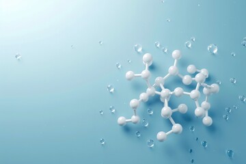 Poster - Close up of water droplets, ideal for nature backgrounds