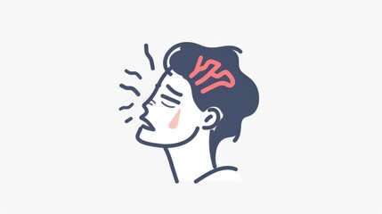 Aufkleber - A man wearing a hat on his head. Suitable for fashion and lifestyle themes