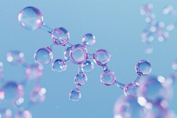 Poster - A bunch of bubbles floating in the air. Perfect for adding a whimsical touch to any design project