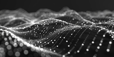 Aufkleber - Close-up photo of water droplets in monochrome, suitable for various design projects