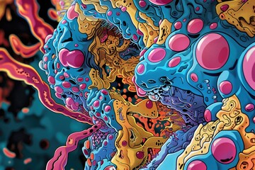 Poster - Close-up shot of various colorful objects, perfect for design projects
