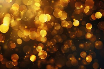 Poster - A cluster of glowing lights suspended in the air. Ideal for adding a magical touch to your projects