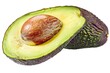 Fresh halved avocado, perfect for food and health concepts