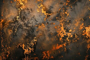 Poster - Detailed view of rusted metal surface, ideal for industrial backgrounds