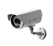 © Anasaiimages - Modern security camera with infrared night vision, isolated on a white transparent, symbolizing surveillance and safety. Generative AI