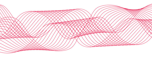 Fototapete - abstract colorful modern stream wave line transparent background. business curve lines in transparen