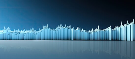 Poster - A copy space image featuring the outline of a jagged security barrier