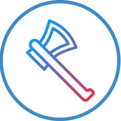 Sticker - Hatchet Icon Style