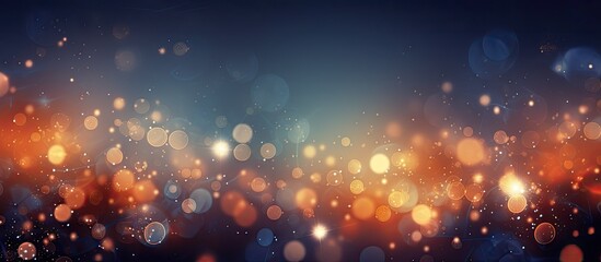 Aufkleber - A Christmas background featuring twinkly lights and stars in the sky creating a festive atmosphere Ideal for displaying text or other elements. with copy space image. Place for adding text or design