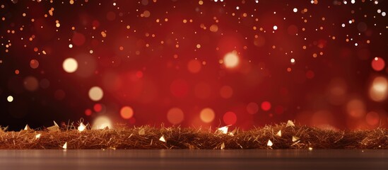Aufkleber - A festive background for New Year and Christmas featuring ample copy space