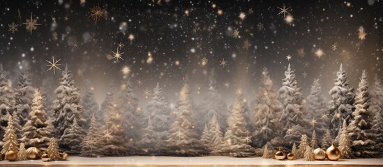 Fototapete - A festive backdrop suitable for decorating during Christmas or New Year s celebrations with plenty of copy space for images