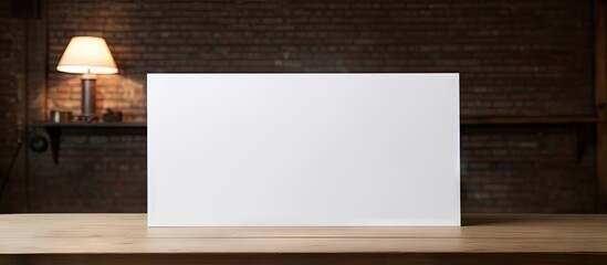 Poster - A copy space image of a white paper placed on top of a table
