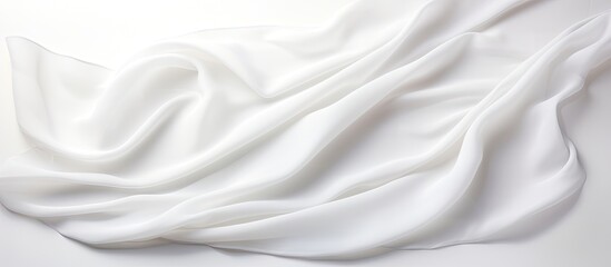 Poster - A copy space image of a soiled cloth placed on a pristine white surface